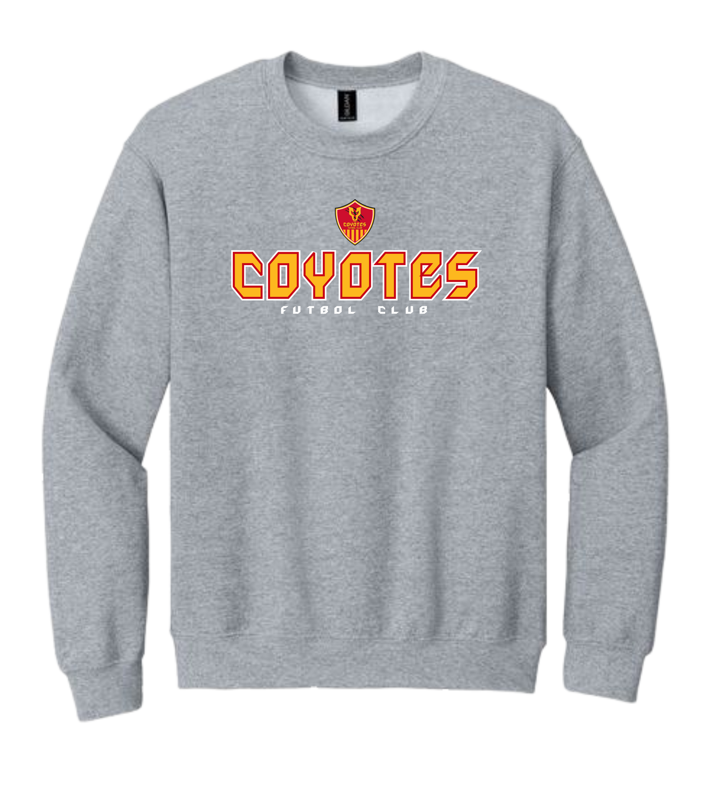 ADULT COYOTES FC GREY CREW SWEATER