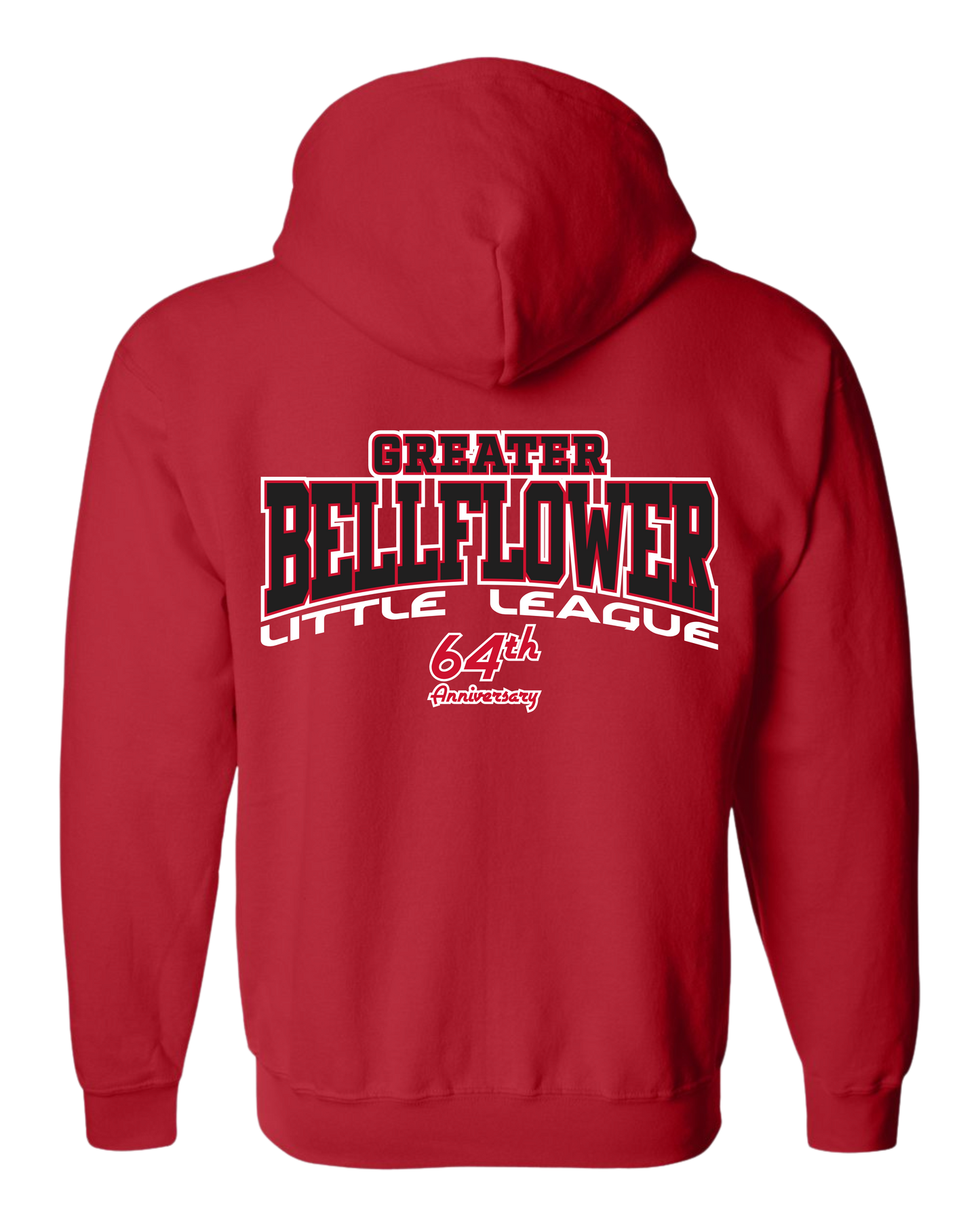 GBLL CLASSIC RED ZIPPERED HOODIE