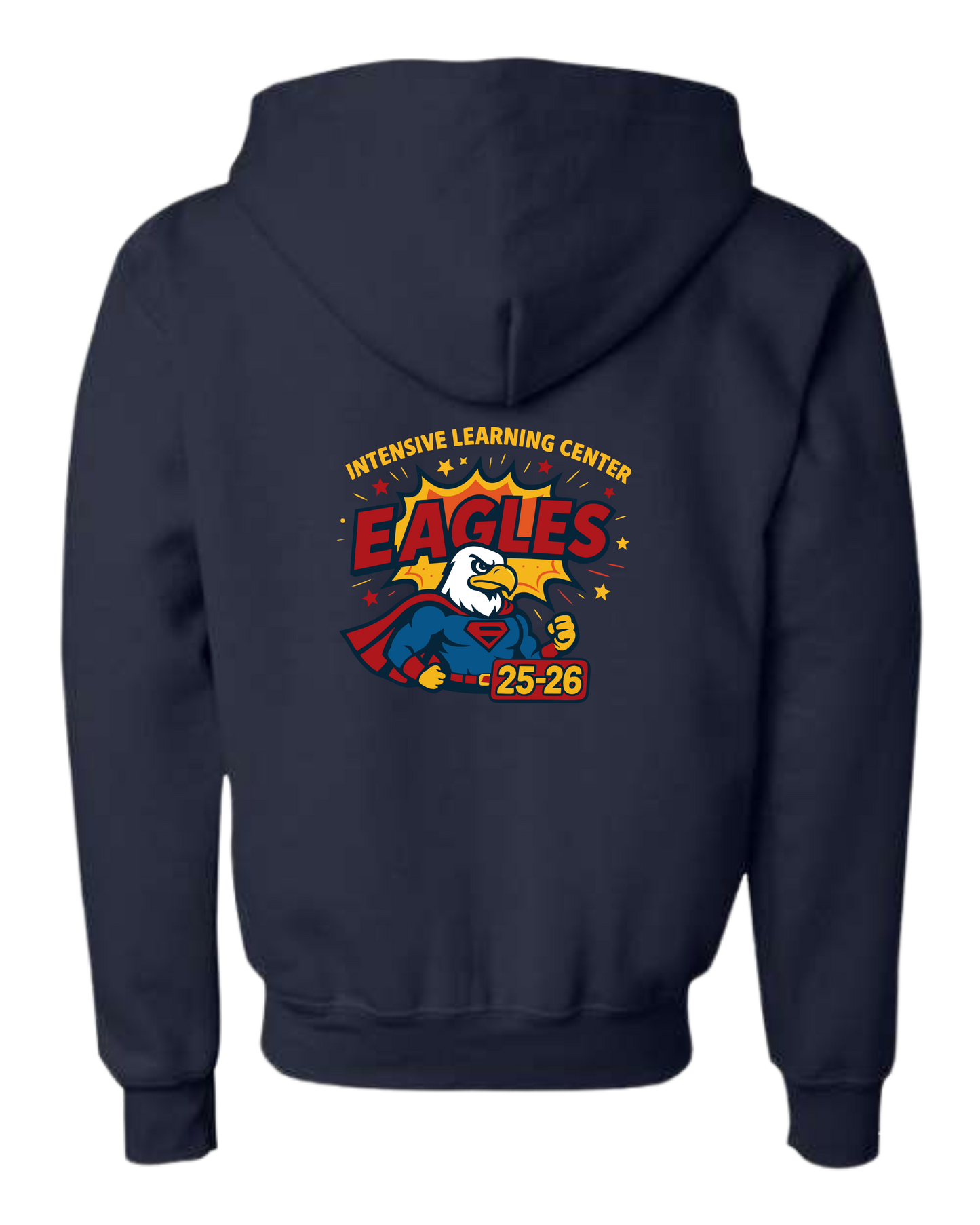 YOUTH ILC NAVY HOODED ZIP-UP SWEATER - 2025/26