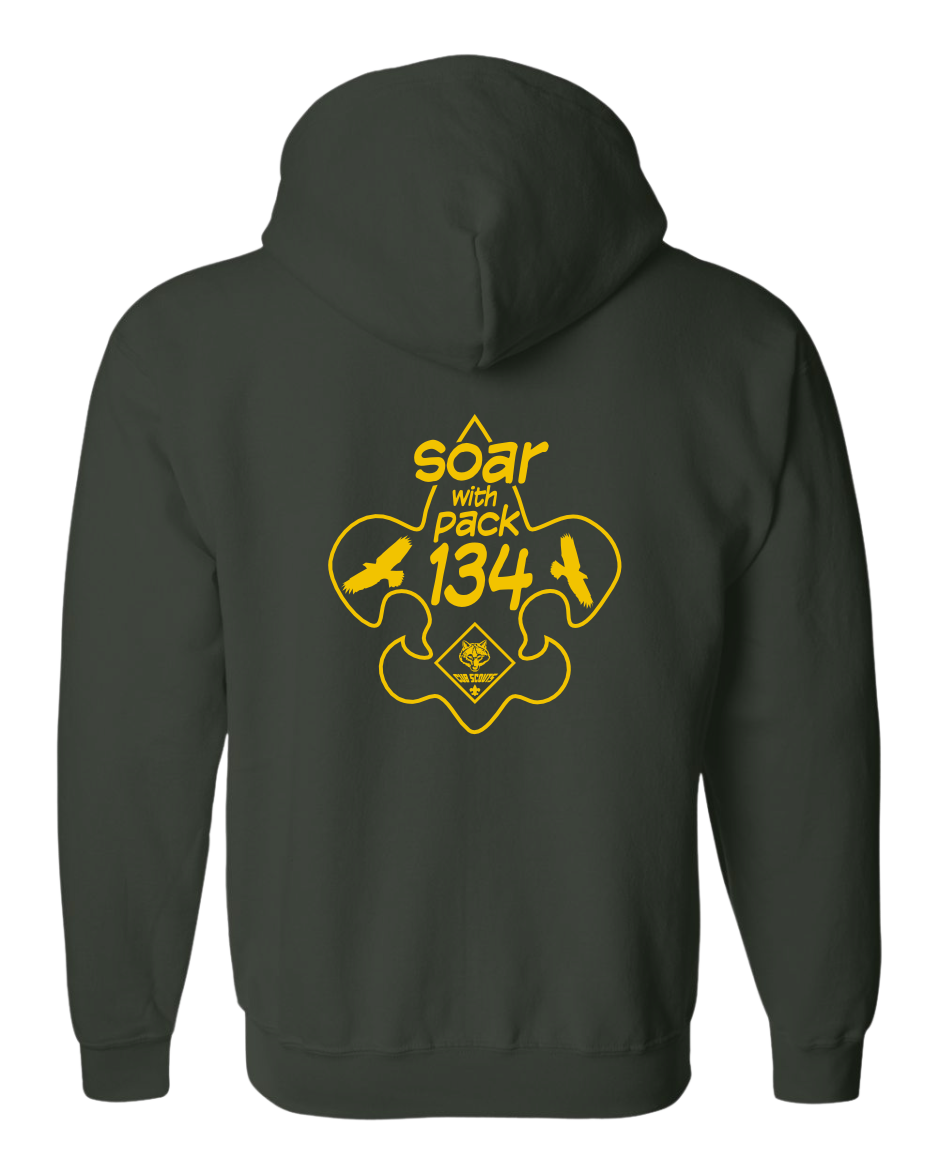 ADULT ZIP-UP HOODIE - PACK 134