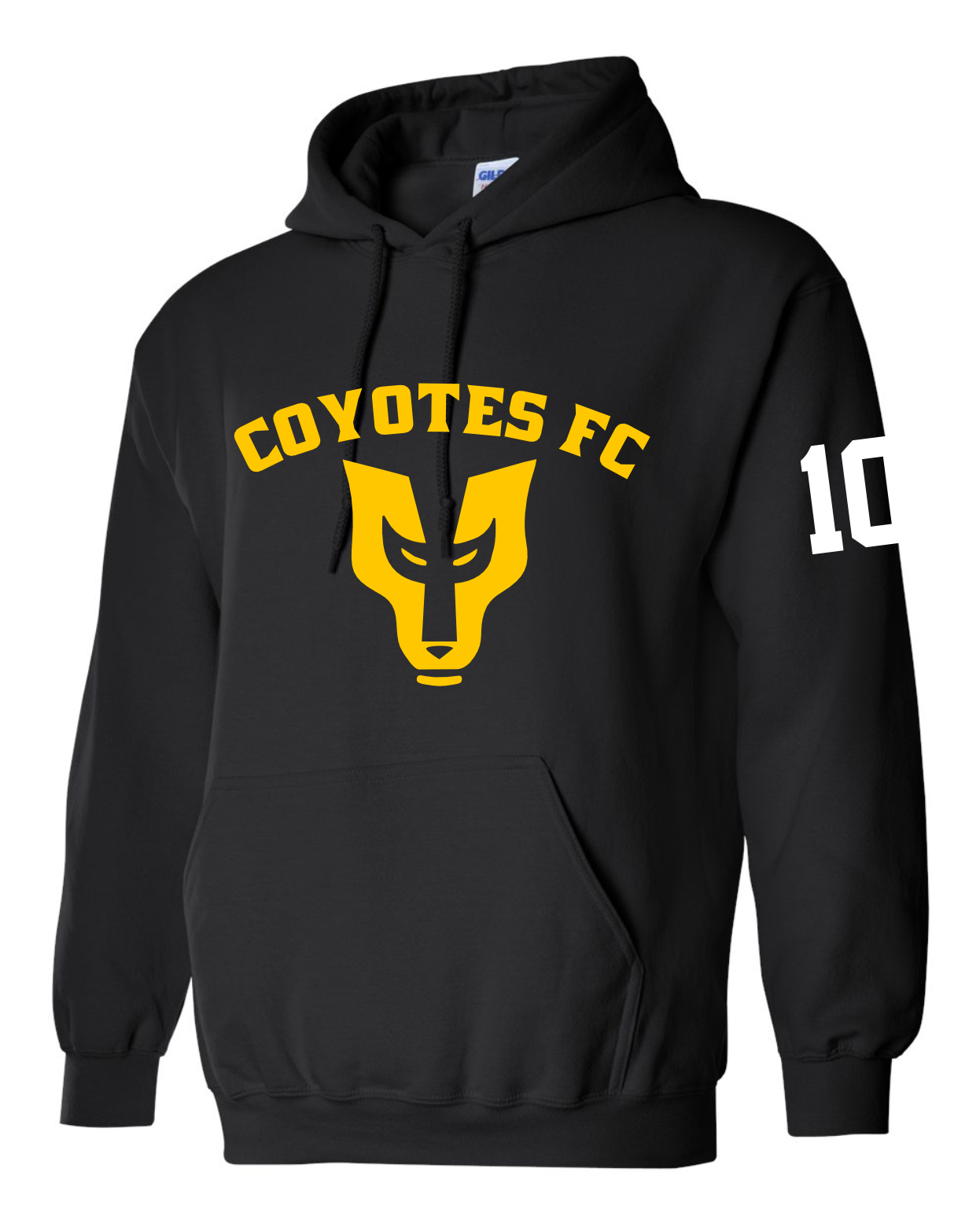 ADULT COYOTES FC HOODIE (YELLOW) LOGO
