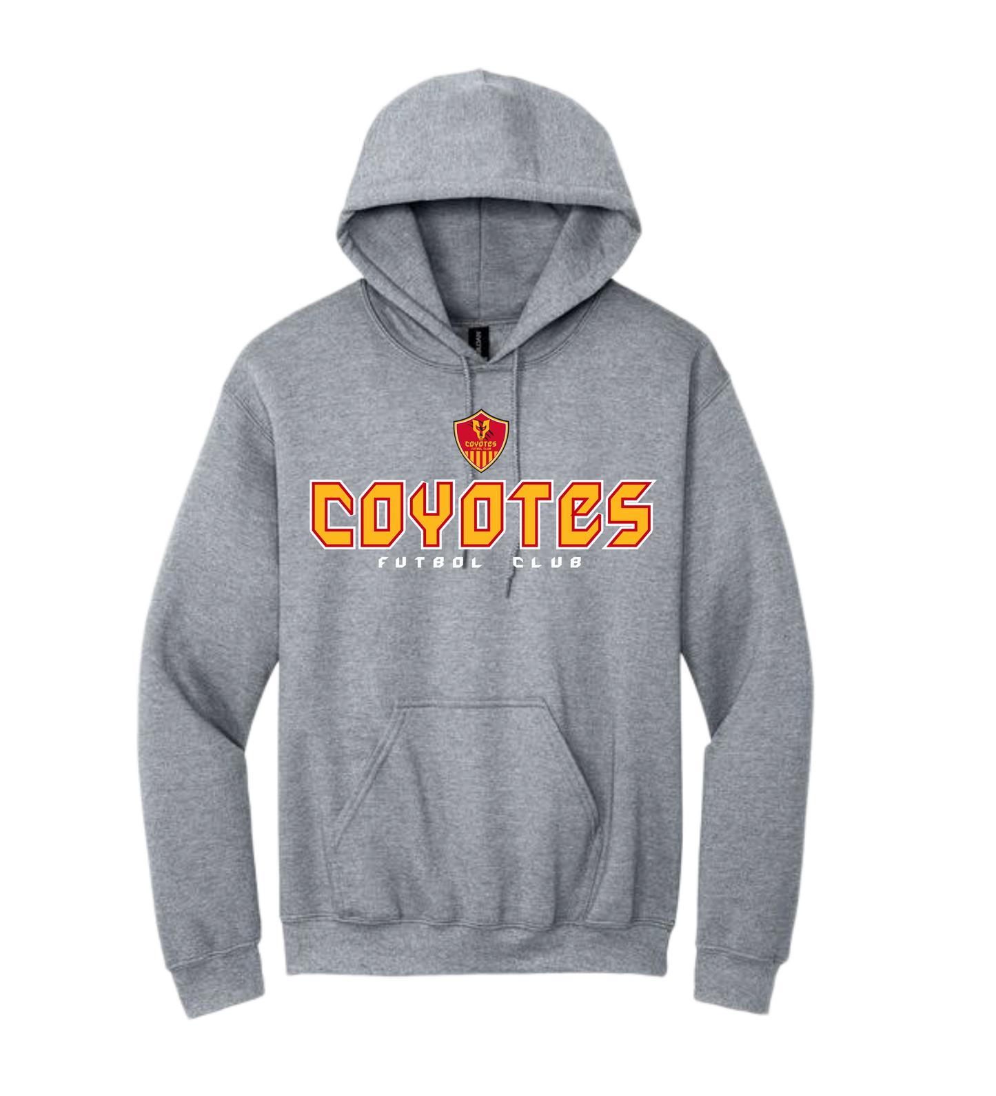 ADULT COYOTES FC GREY HOODIE