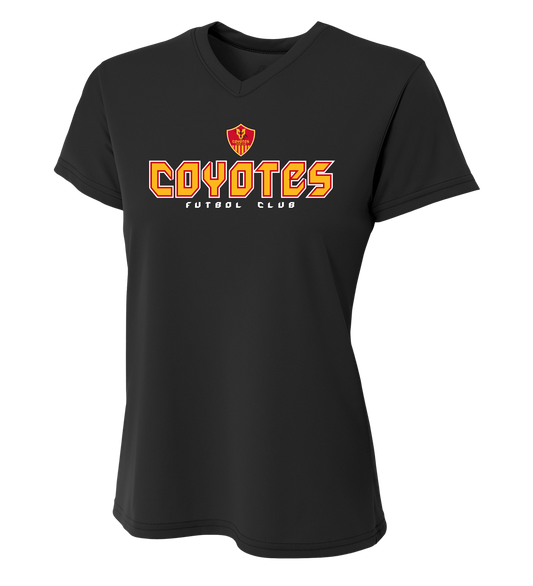 WOMEN'S V-NECK COYOTES FC BLACK