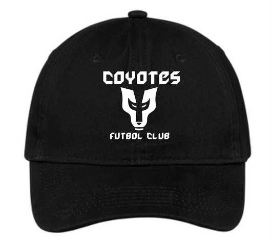 COYOTES FC DAD HAT BLACK (WHITE) LOGO