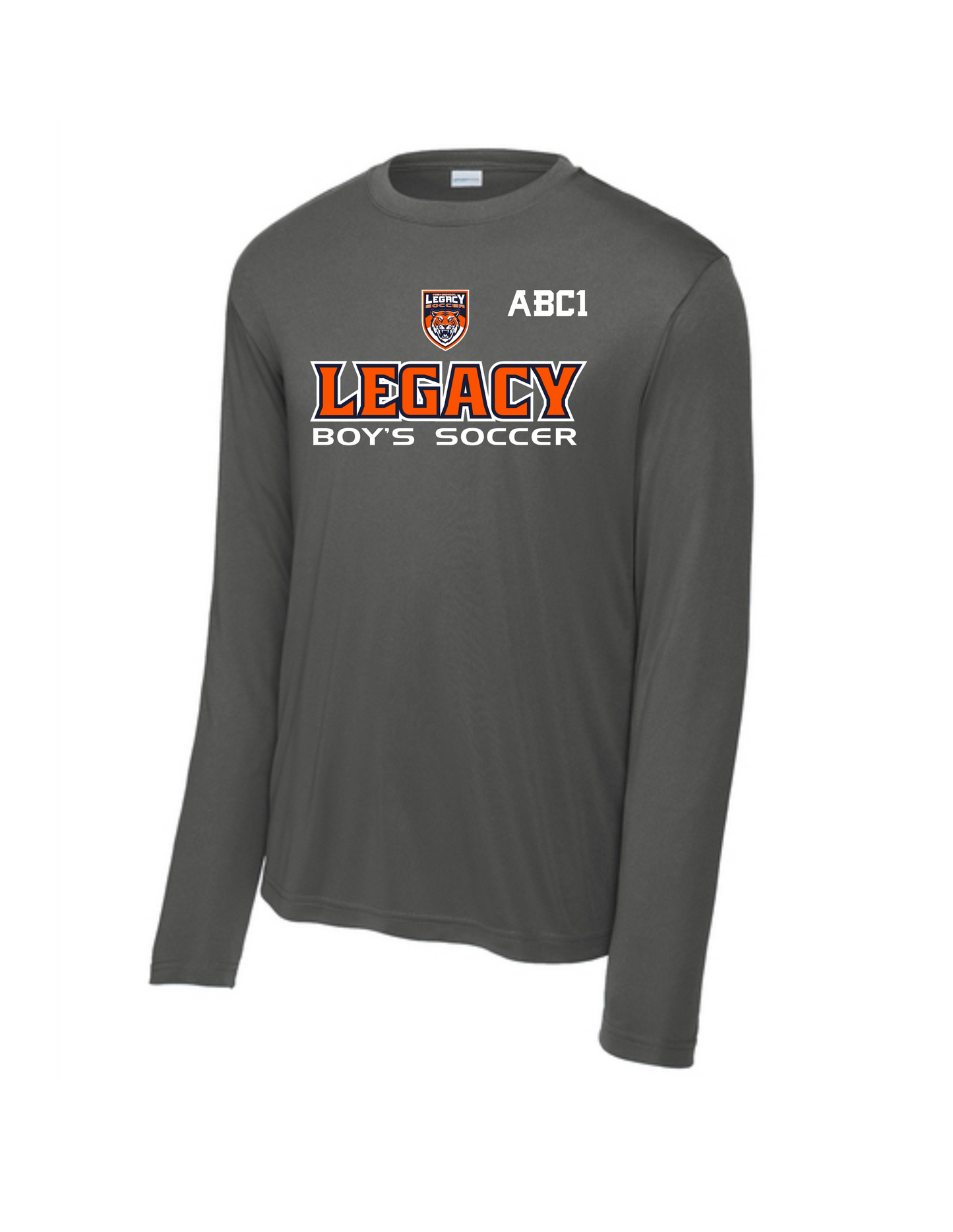 LEGACY 25/26 - PRE-GAME LS CHARCOAL