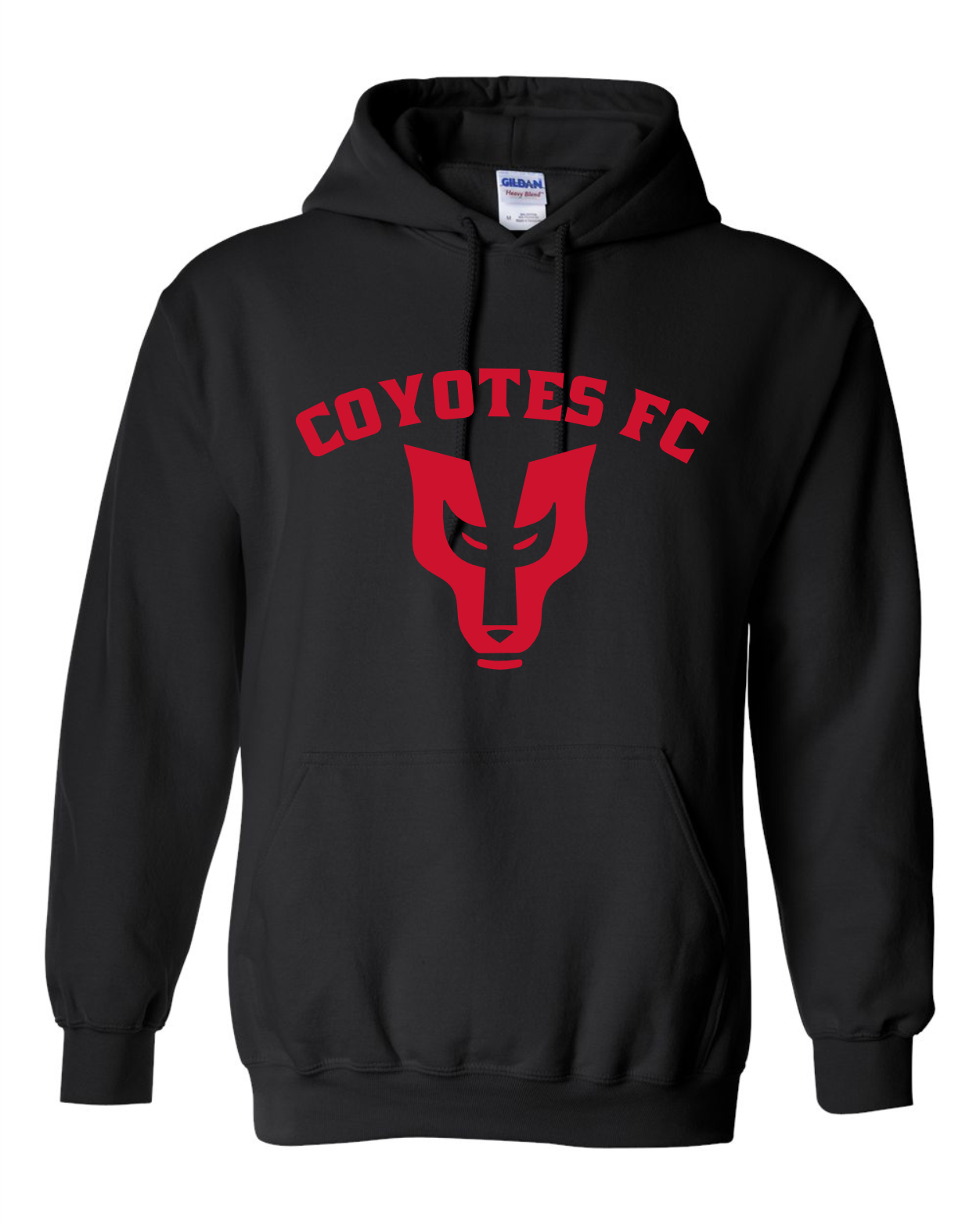 ADULT COYOTES FC HOODIE (RED) LOGO