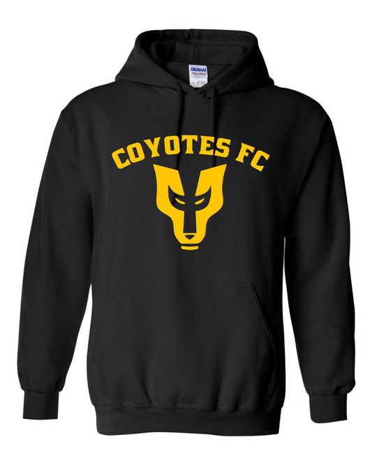 ADULT COYOTES FC HOODIE (YELLOW) LOGO